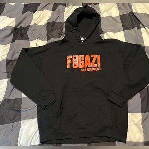 Fugazi Club San Francisco Black Hoodie Size Large